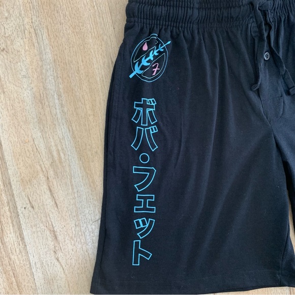 COPY - Black Star Wars Pajama Shorts Size Small Cotton with Elastic Waistband - Picture 6 of 8